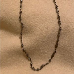 Silver knot necklace